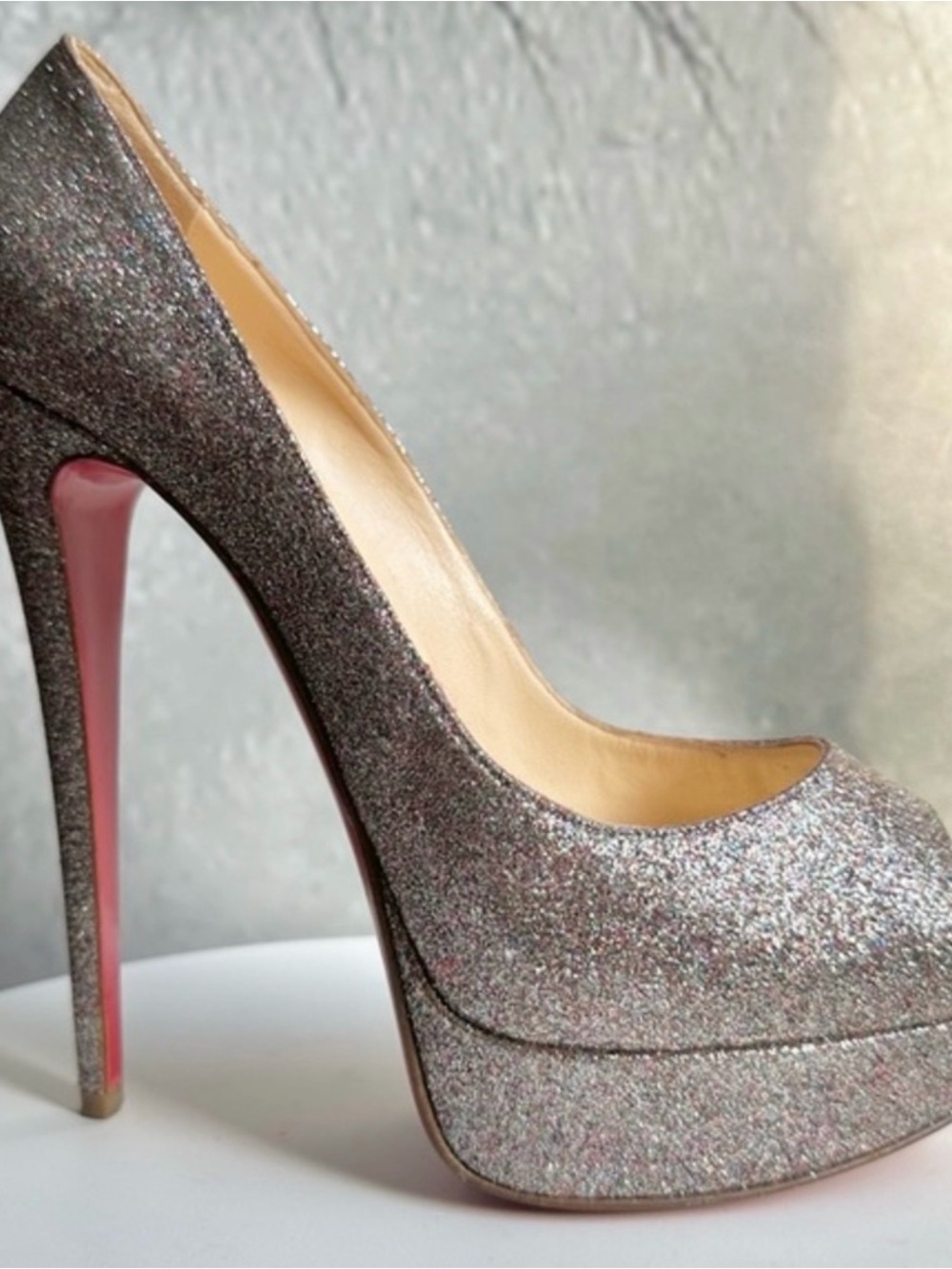Christian Louboutin Lady Peep 150 Glitter